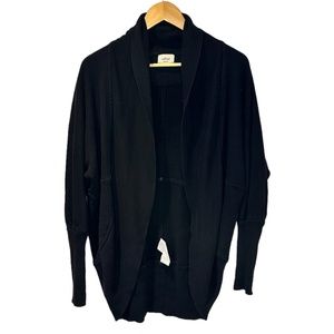 Wilfred Diderot Open Front Cocoon Cardigan Black Size Medium‎